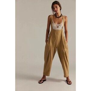 Free People We The Free Felix Tapered Overalls Jumpsuit Pinafore S NWD 282515